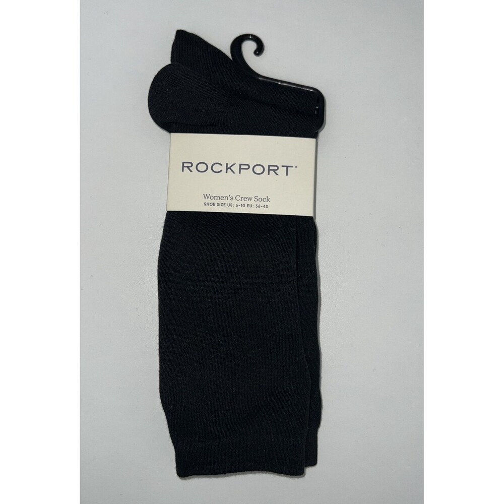 Rockport Women’s Crew Sock Black Shoe 2 Pack Size 6-10